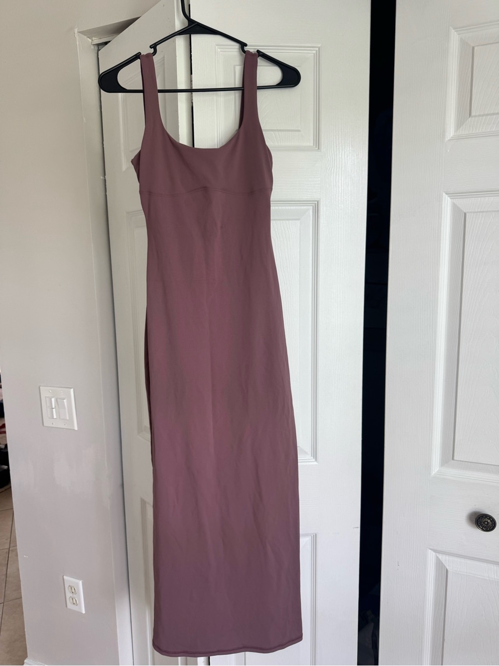 Fabletics Dusty Rose Scoop-Neck Maxi Dress